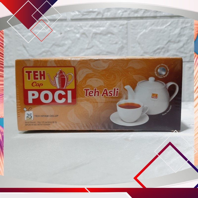 

Teh Cap Poci Teh Asli Isi 25 Bag 50gr .