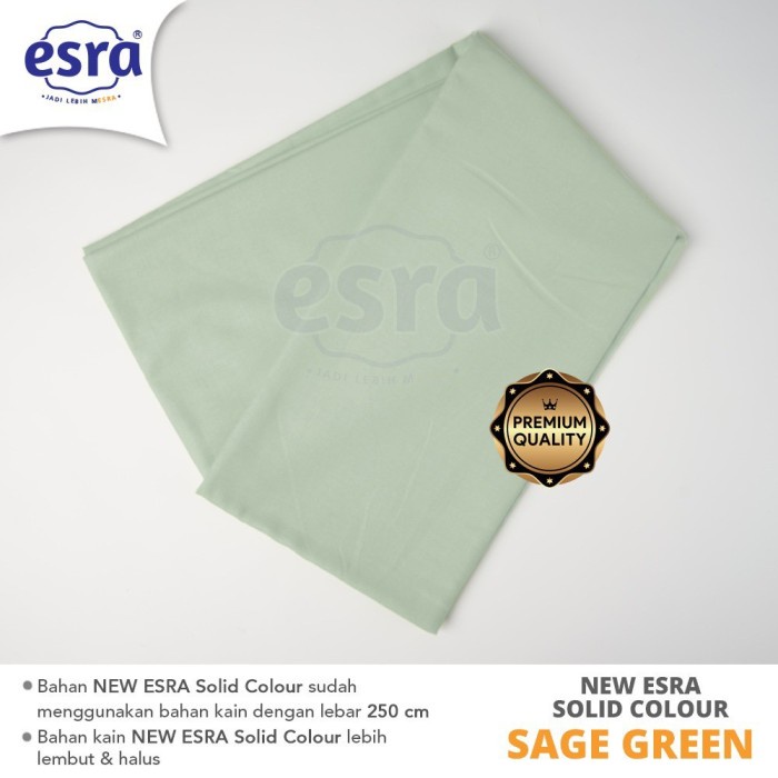 PROMO BED COVER & SPREI KATUN LOKAL ESRA POLOSAN SAGE GREEN TERMURAH