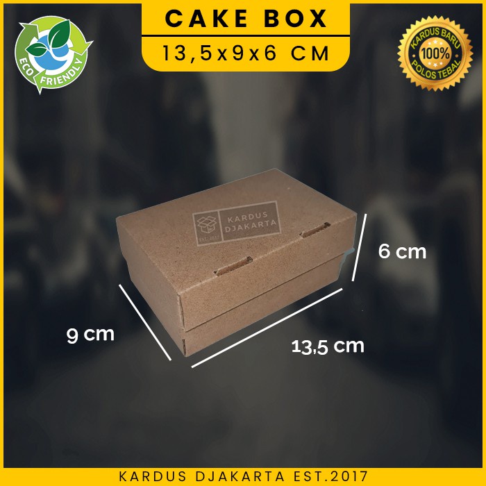 

KARDUS CAKE BOX / KOTAK KUE Uk. 13.5x9x6 CM