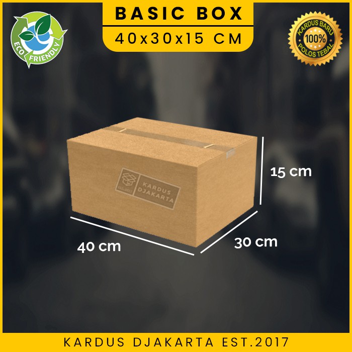 KARDUS / KARTON BOX POLOS Uk. 40x30x15 CM