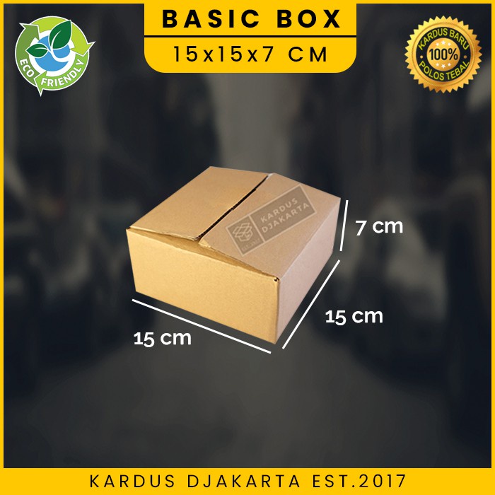 

KARDUS / KARTON BOX POLOS Uk. 15x15x7 CM