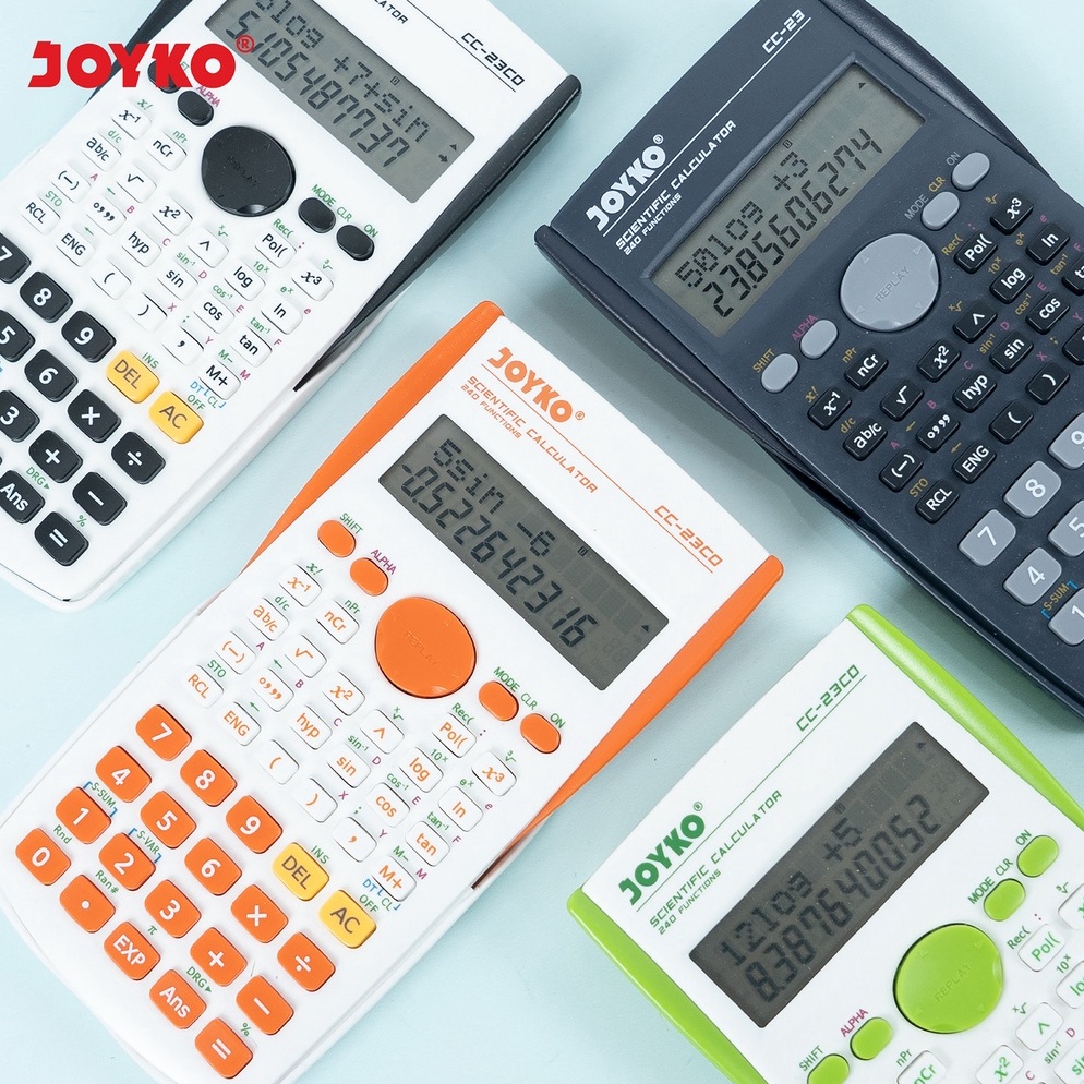 

Ready Stock.. Calculator / Kalkulator Joyko CC-23 / CC-23CO Scientific / 240 Functions RSC
