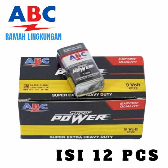 

8.8 12 Pcs Abc 9V Superpower/ Kotak