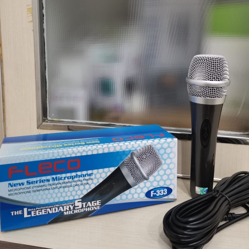 ★★ QWO COD MIC KABEL MICROPHONE FLECO F-333 / MIC KARAOKE LEGENDARY STAGE MICROPHONE FLECO F-333 / M