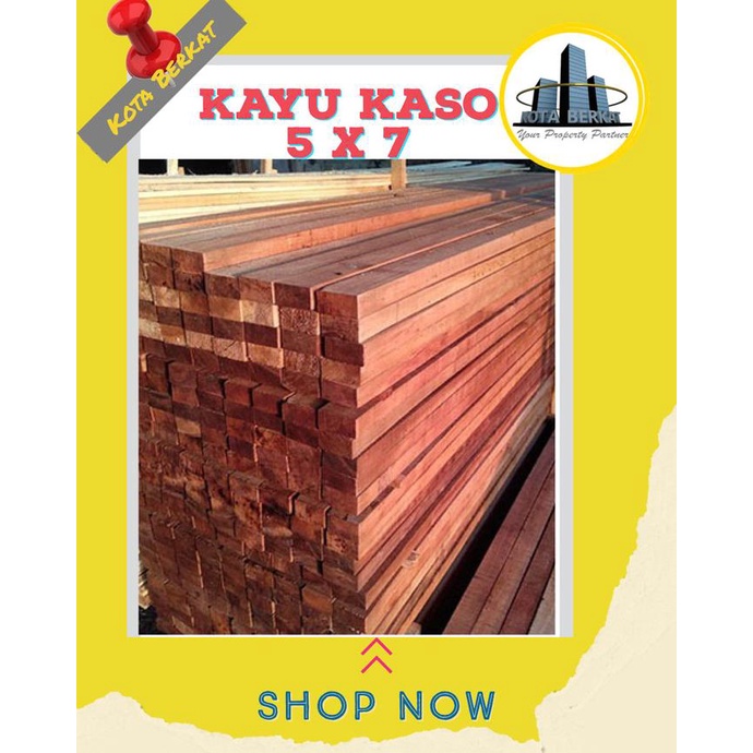 best seller] KAYU KASO MERANTI / BALOK KAYU UK. 5 x 7