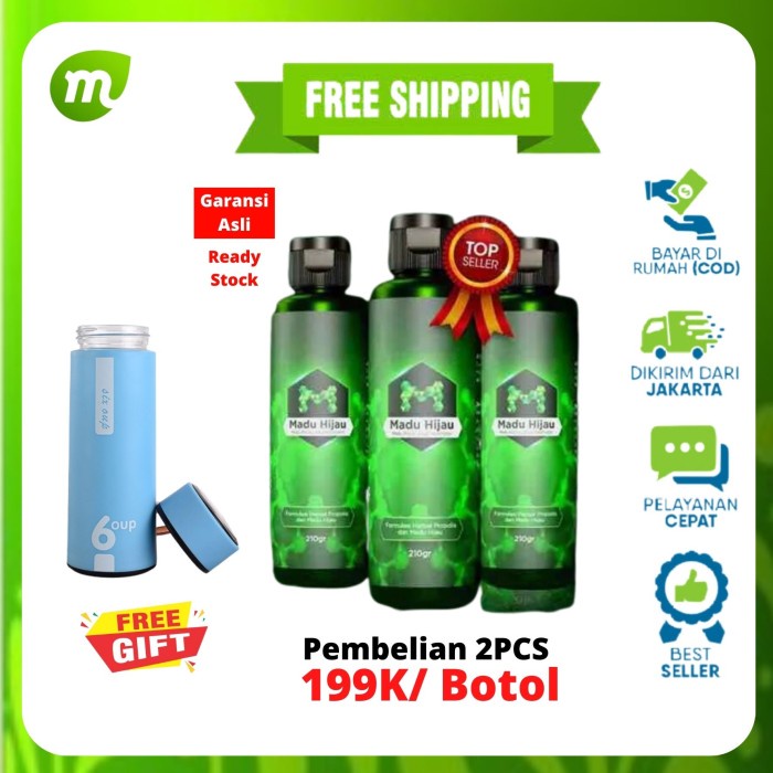 

Beli 2 Gratis 1 Madu Hijau Asam Lambung - Madu Hijau Original 100%