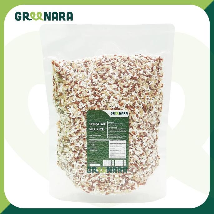 

Shirataki Mix Rice 1Kg / Shirataki mix Beras Merah , Coklat Organik