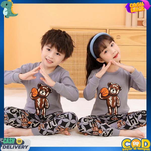 Setelab Set Anak Cowok Murah Baju Dan Celana Anak Lengan Panjang Stelan Cwo Import Set Baju Celana A