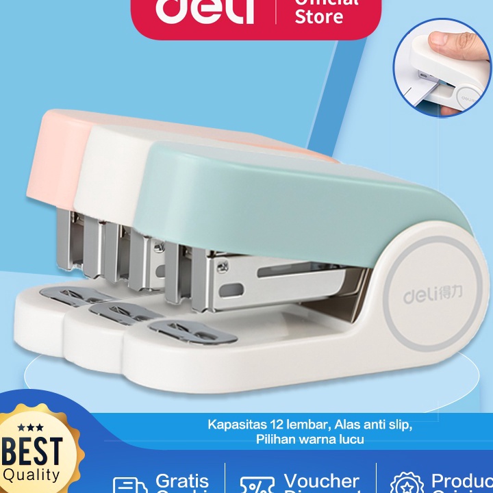 

↓Diskon G7LHO Deli Stapler / Staples Kapasitas 12 Lembar Lucu TA201 K56 Serba Murah