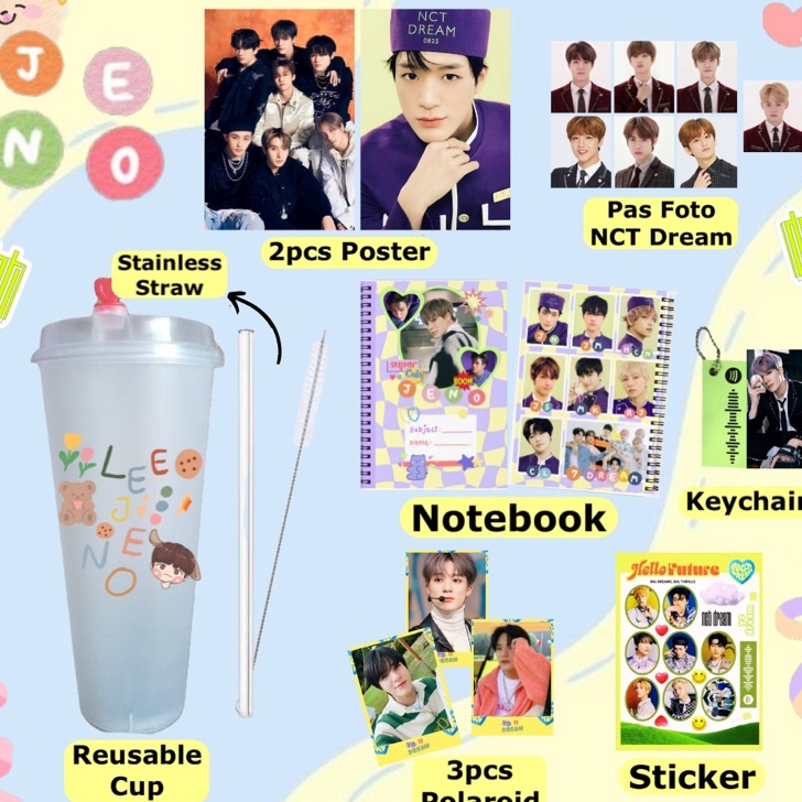 Ready stock← RYCID (BISA COD) Fankit NCT Dream Jaemin Jeno Mark Hacehan Renjun jisung Chenle Reusabl