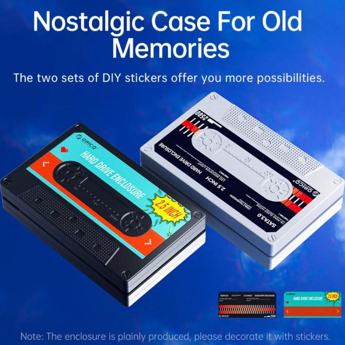 Orico HDD Enclosure 2.5 Casing HDD 2.5 Tape Vintage USB 3.0 Type C
