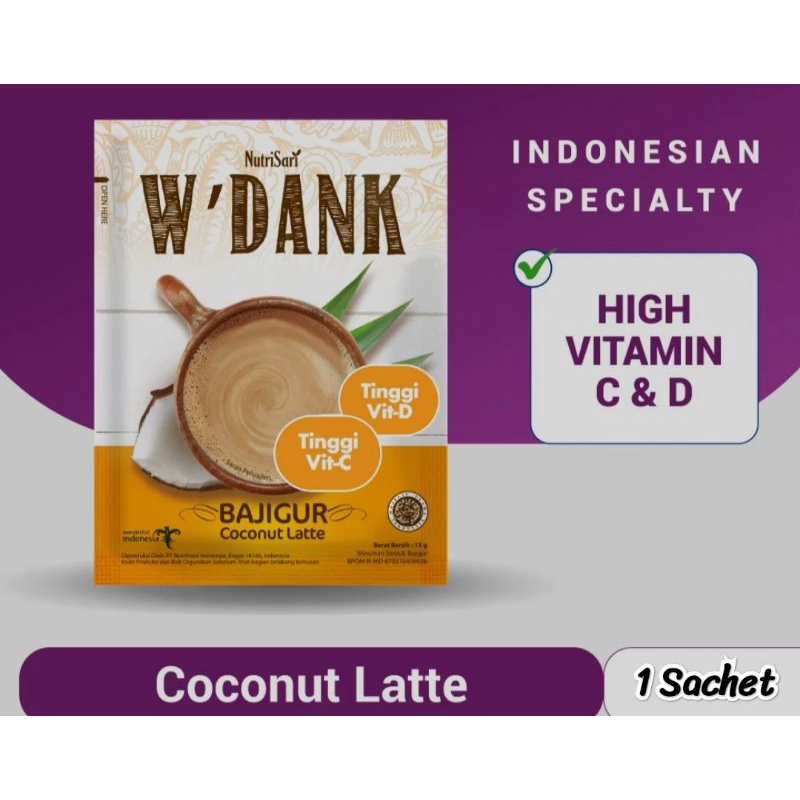 

NutriSari W'dank Bajigur (1 Sachet)