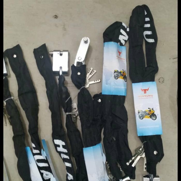 Gembok Rantai Motor Sepeda Anti Maling 100 Cm Gembok Rantai Gudang
