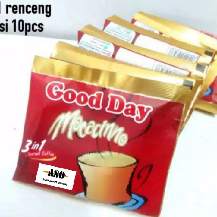 

❉Terlaku. WPJYS GOOD DAY MOCCACINO sachet 20 gram Renceng ( ISI 10 ) M84 Harga Murah