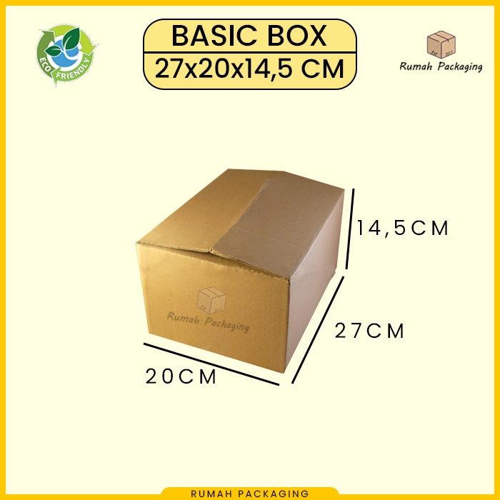 

Kardus / Karton Box Packing Polos 27x20x14,5 cm