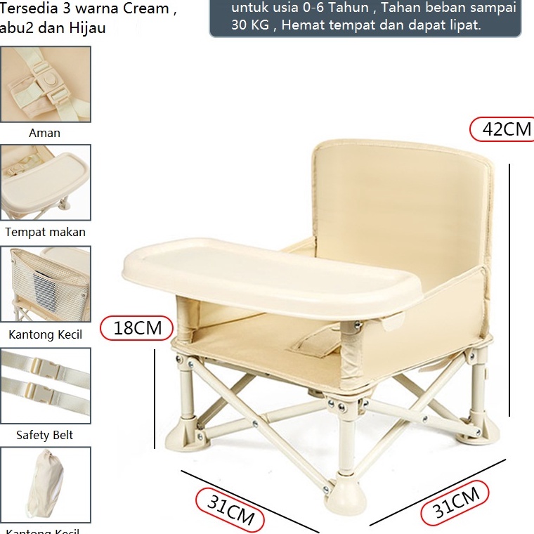 Stok Terbatas!.. Kursi Makan Bayi Portable Kursi Makan Bayi Lipat Kursi Makan Bayi