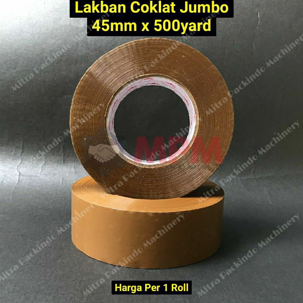 

➱Harga Murah✽➠ GHNG0 Lakban Coklat 500yard / Isolasi OPP Coklat Tan Jumbo 500 yard C63 ➚Super Promo