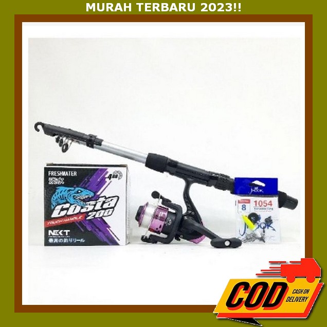 Pancingan Murah Casting Casting Ikan Komplit Memancing Laut Sungai Fishing Paket Promo Cod Alat Panc
