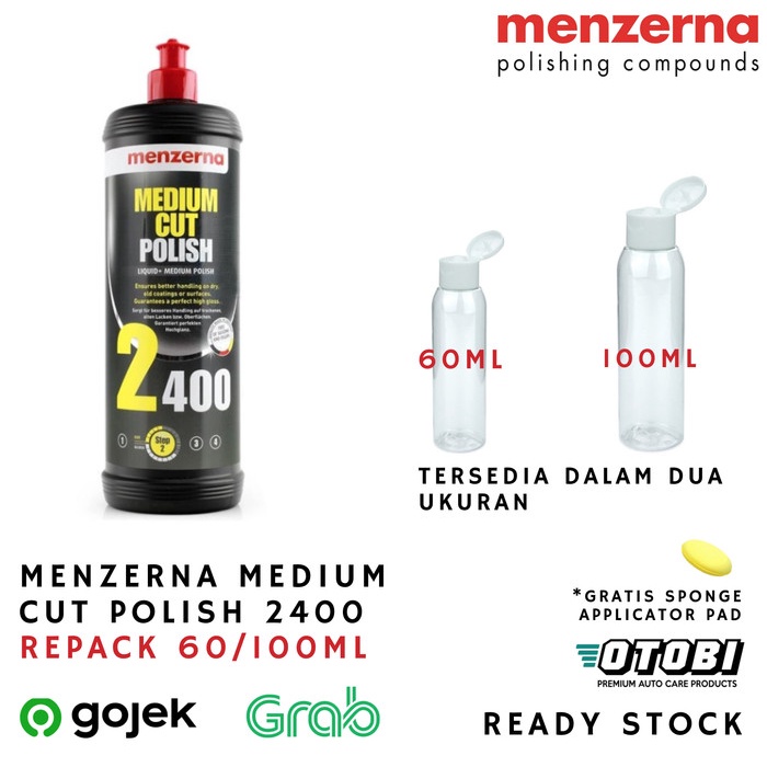Menzerna Medium Cut Polish 2400 Kompon MCP Obat Poles Repack 100ml
