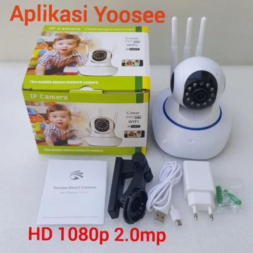 Terbaik Cctv Ip Cam Wifi 3 Antena Yoosee 1080P Hd Ip Camera Wireless 360 View Night Vision Infrared 