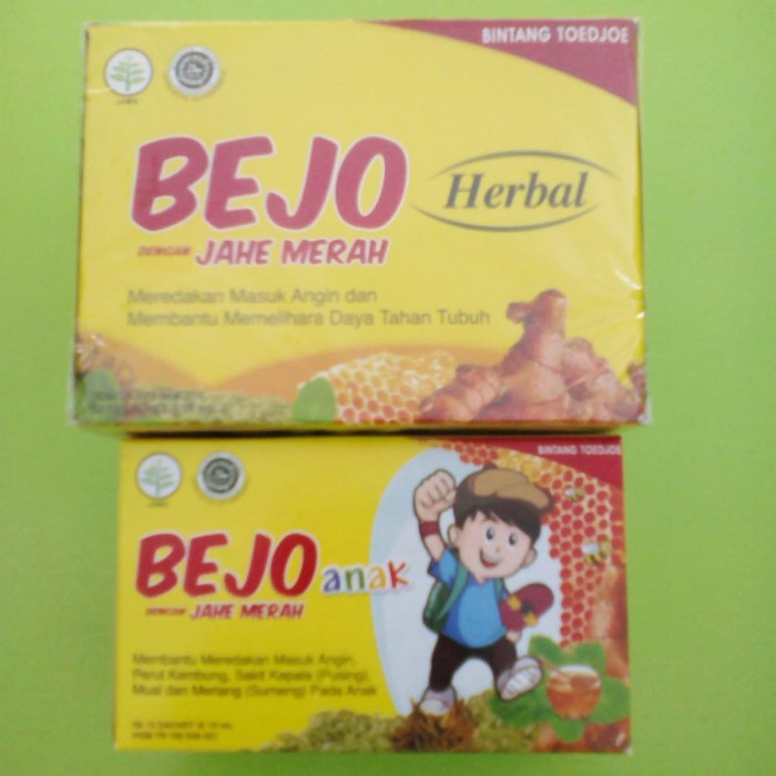 

Obat Herbal Bejo Jahe Merah Sachet Dewasa 15 ml Anak 10 ml - Anak 10 ml