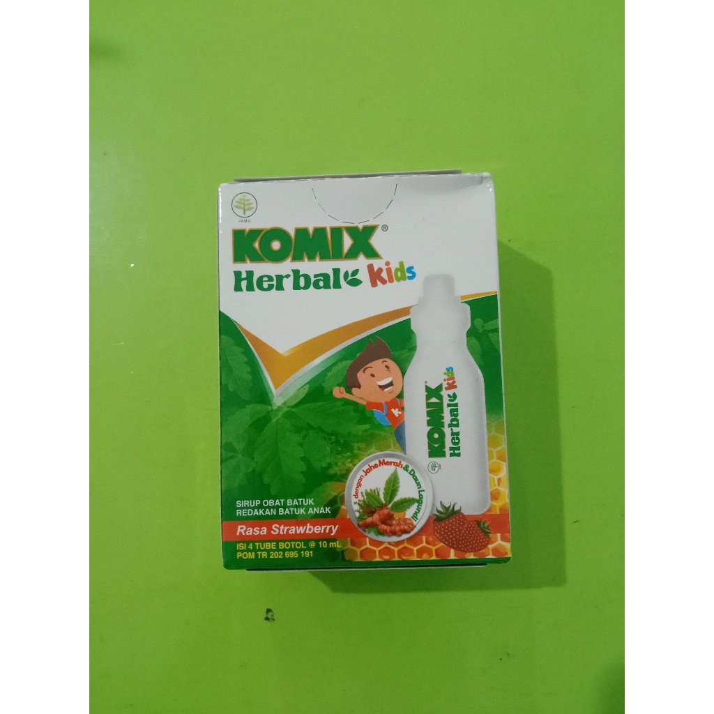 Obat Batuk Berdahak Komix Herbal 15ml & Komix Herbal Kids10 ml Isi 4 Tube Botol