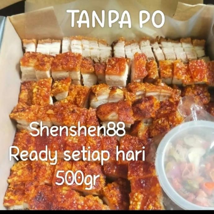 

babi panggang asin /samcan+sambal matah(500 gr)pre order 1hari