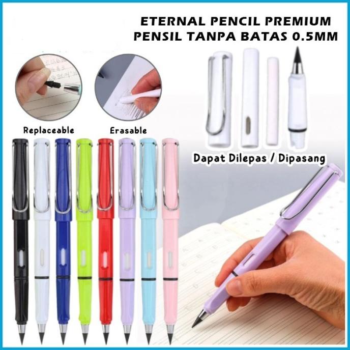 

Eternal Pencil Pensil Tanpa Batas Rautan Abadi Buku Alat Tulis Anak Hb