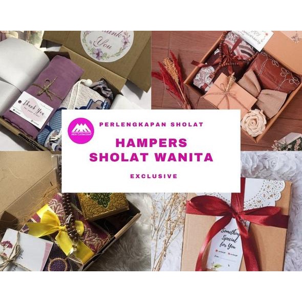 HAMPERS KADO ALAT SHOLAT LENGKAP CEWEK MUKENA SAJADAH TASBIH ALQURAN SET BOX PREMIUM ULANG TAHUN HAD