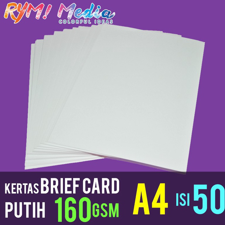 

6QCEM Brief Card (BC) 160 gram A4 isi 50 lembar / Kertas Manila Buku Gambar 160 gsm 69