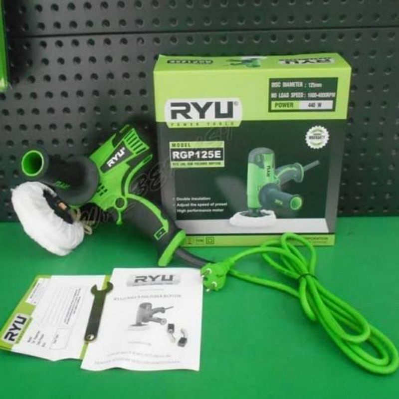 Mesin Poles RYU Gun Polisher RGP 125E Mesin Poles Mobil RYU