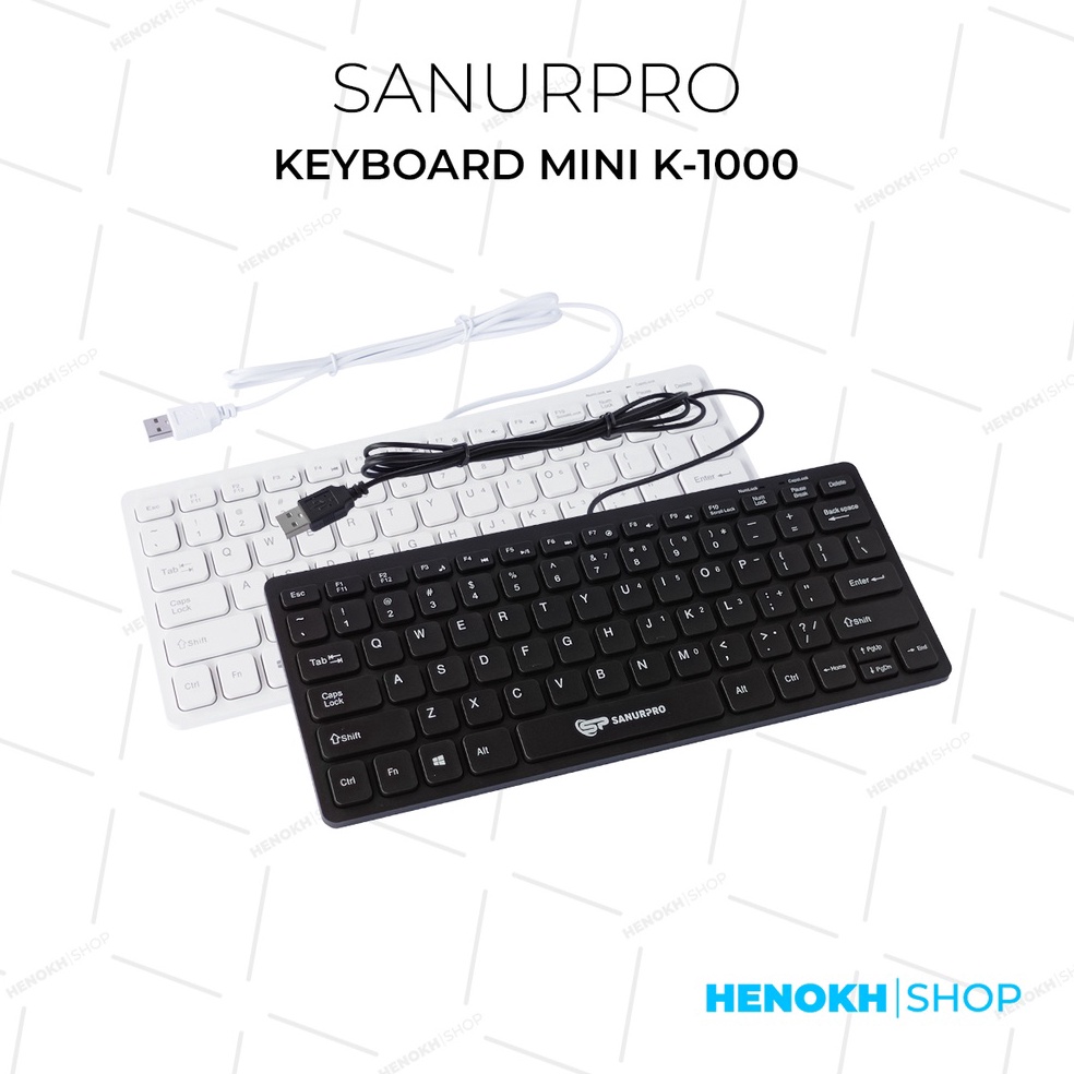 Ready Keyboard Mini USB SANURPRO K-1000 / Keyboard External Mini / Keyboard Laptop External 0SF