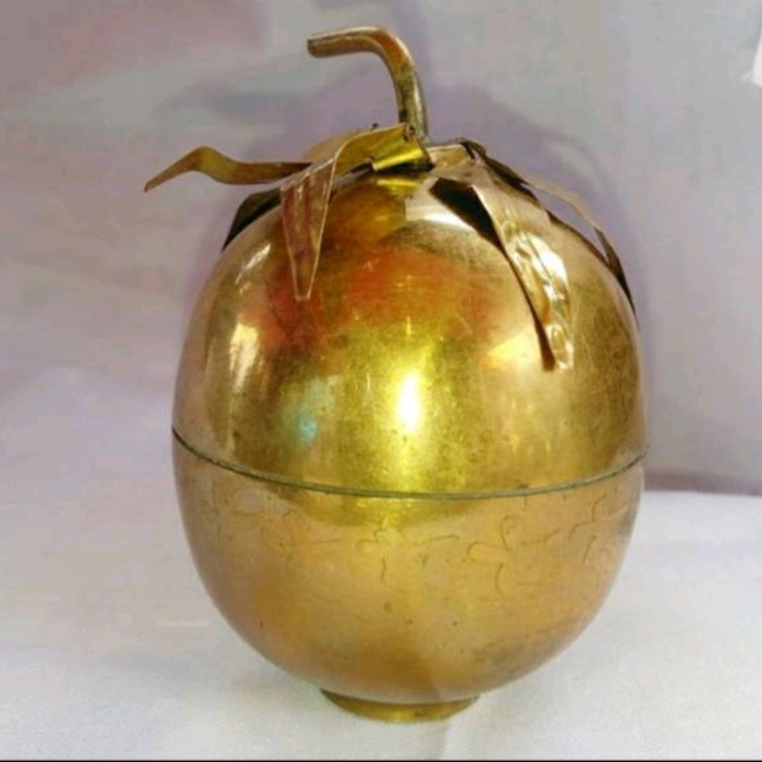 buhur apel-jin drat asli turki kuningan ukuran besar candu hitam