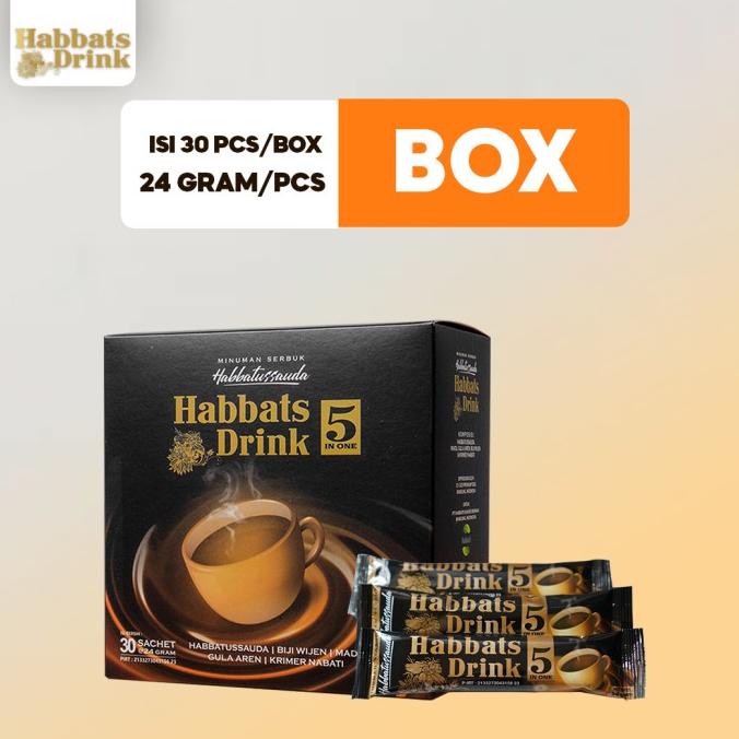 

\\\\\] Minuman Instan Habbatussauda - Habbats Drink isi 30 Sachet @24gr