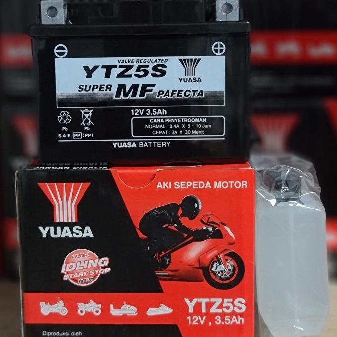 Aki Motor Vario 110, Mio Soul Gt, Beat, Vixion Yuasa Ytz5S Aki Kering