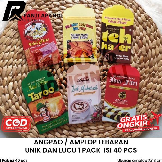 

Angpao / Amplop Lebaran Unik Dan Lucu 1 Pack Isi 40Pcs