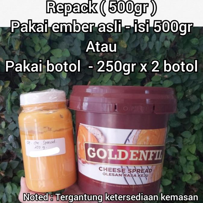 

Produk Unggulan] goldenfil cheese spread 500gr goldenfil rasa keju 500gram repack
