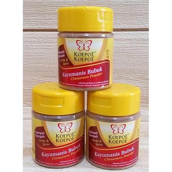

✔MURAH Kayu Manis Bubuk Koepoe 35gr / Kupu Kupu Kayu Manis Bubuk