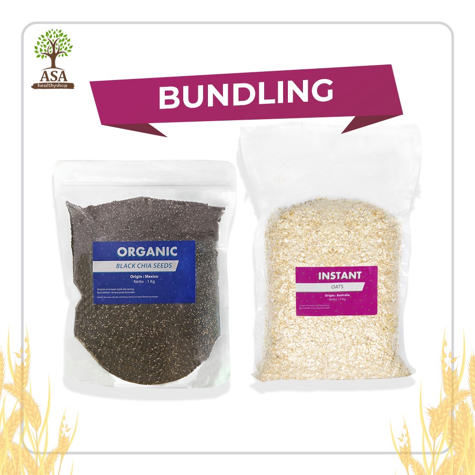 

Modis.. BUNDLING Organic Chia Seed Mexico dan Instant Oat 1 Kg 0HK