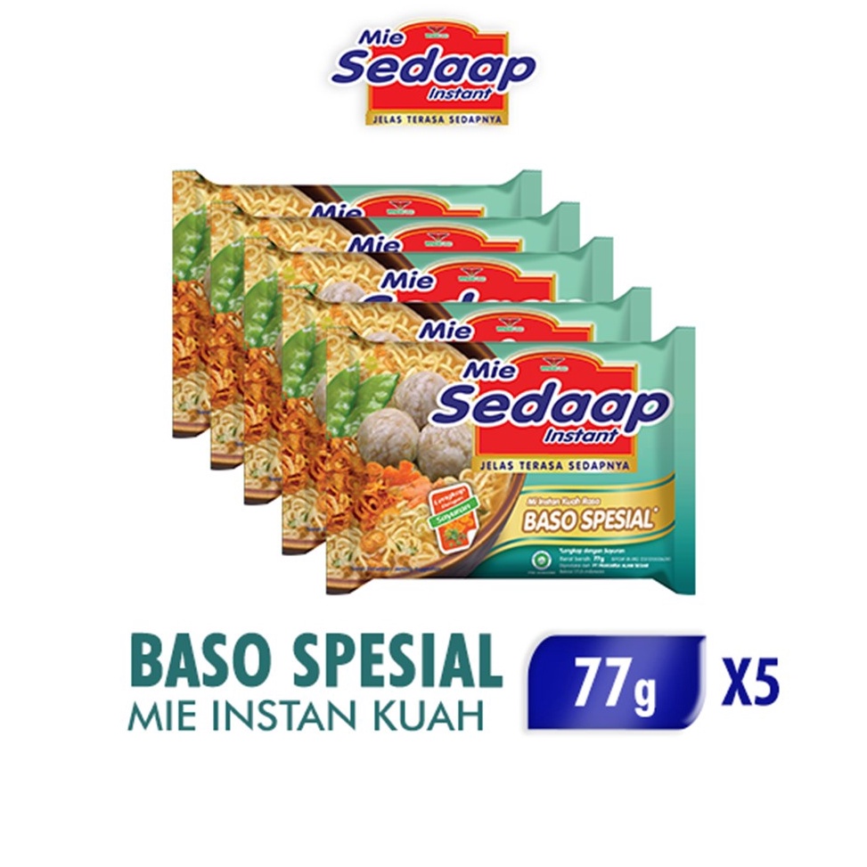 

✶Best Product↕ 7V7JV Mie Sedaap Baso Special 77gr x5 W33 Super Promo