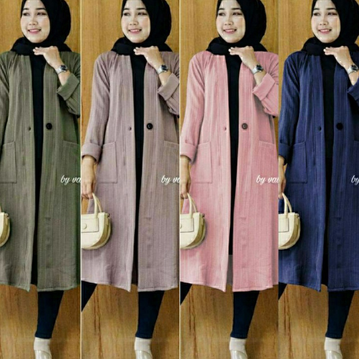 ido5O9a MUMU - Jaket Knit Rajut Tebal Import Tessa Cardy #5 by Hijab Solo