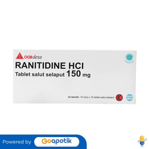 RANITIDINE OGB DEXA MEDICA 150 MG BOX 100 TABLET
