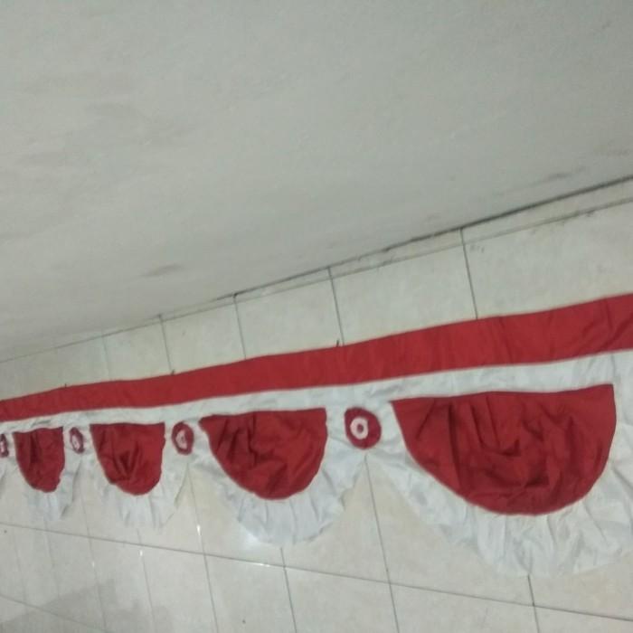 Grosir Bendera Indonesia Background Merah Putih Bunga Besar 3 Lengkung
