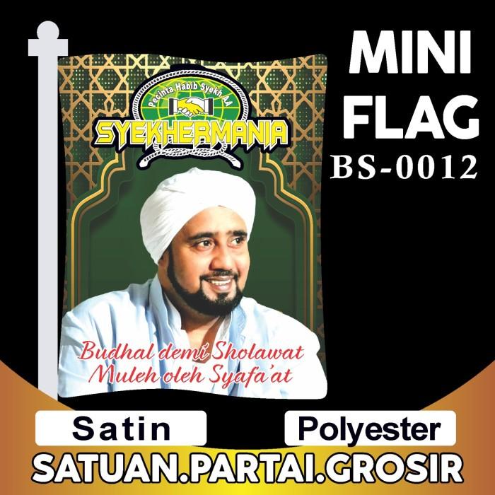 Bendera Syekhermania Terlaris Hijau / Cetak Mini Flag Syekhermania