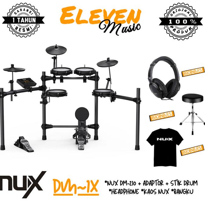 Nux DM1X Portable Digital Electronic Drum Kit Nux DM-1X