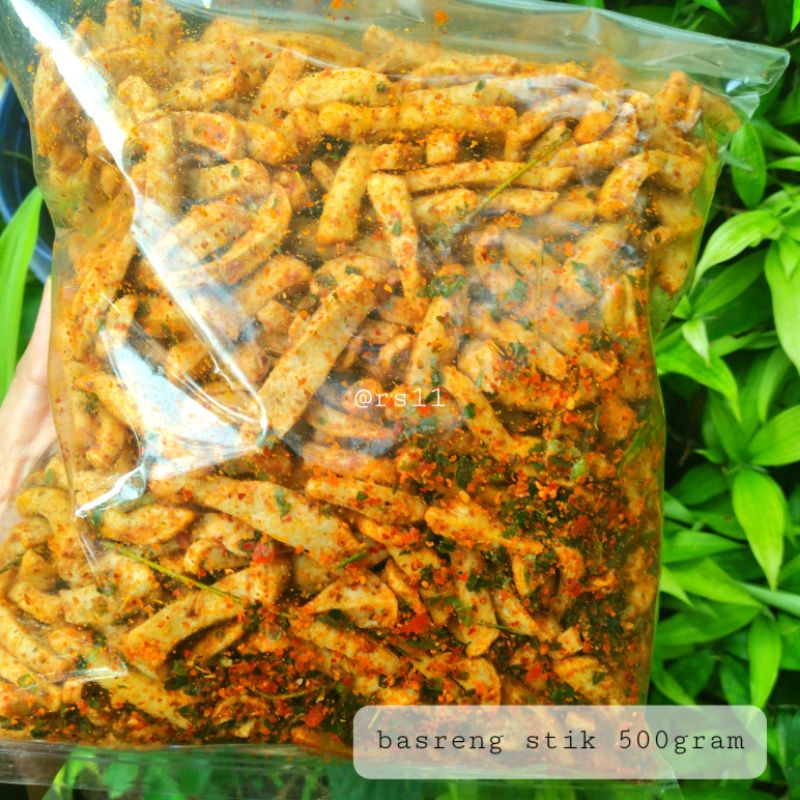 

basreng stik premium 500gram ngemil asyik jajan kiloan super enak dan murah