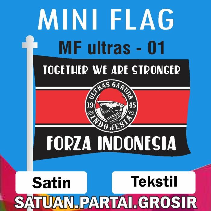 Bendera Indonesia Ultras Garuda / Mini Flag Indonesia / Bendera Custom