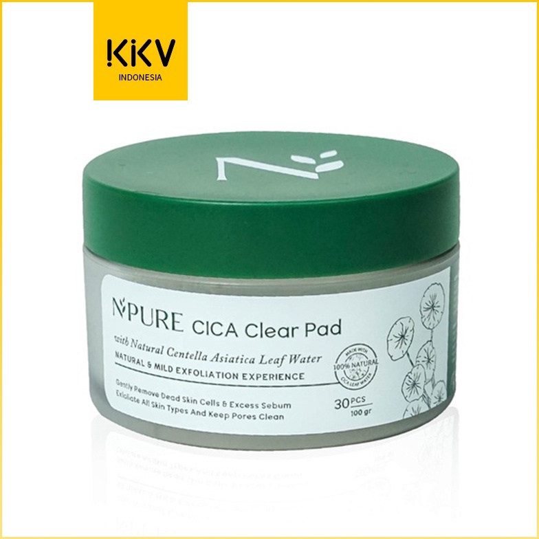 Murah Meriah KKV-NPURE·Cica Clear Pad 30 pcs /Alcohol-Free /cotton pads /N'Pure Pad /exfoliating pad