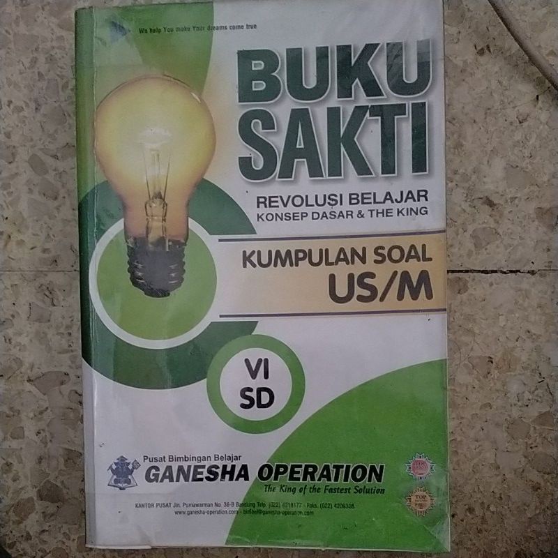 Buku Kumpulan soal Go sakti (Ganesha Operation) kelas 6sd