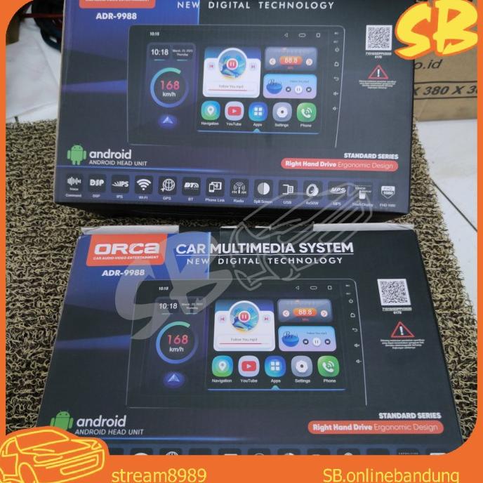 Headunit Android Orca 4/64 New Standard Tape Mobil RAM 4 64 ADR-9988